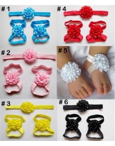 Sweet Flower Headband & Pre-walker (6 colours)